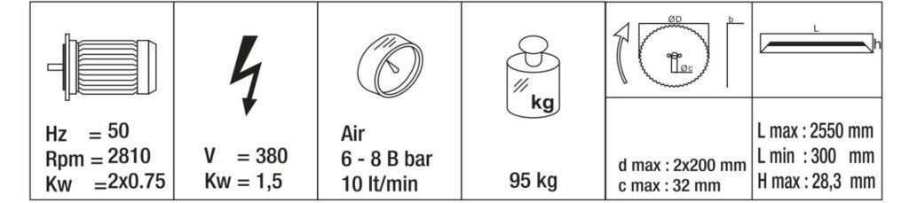 Caracteristicas TASMANIA-I S