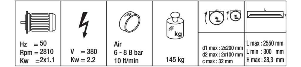 caracteristicas TASMANIA-II S
